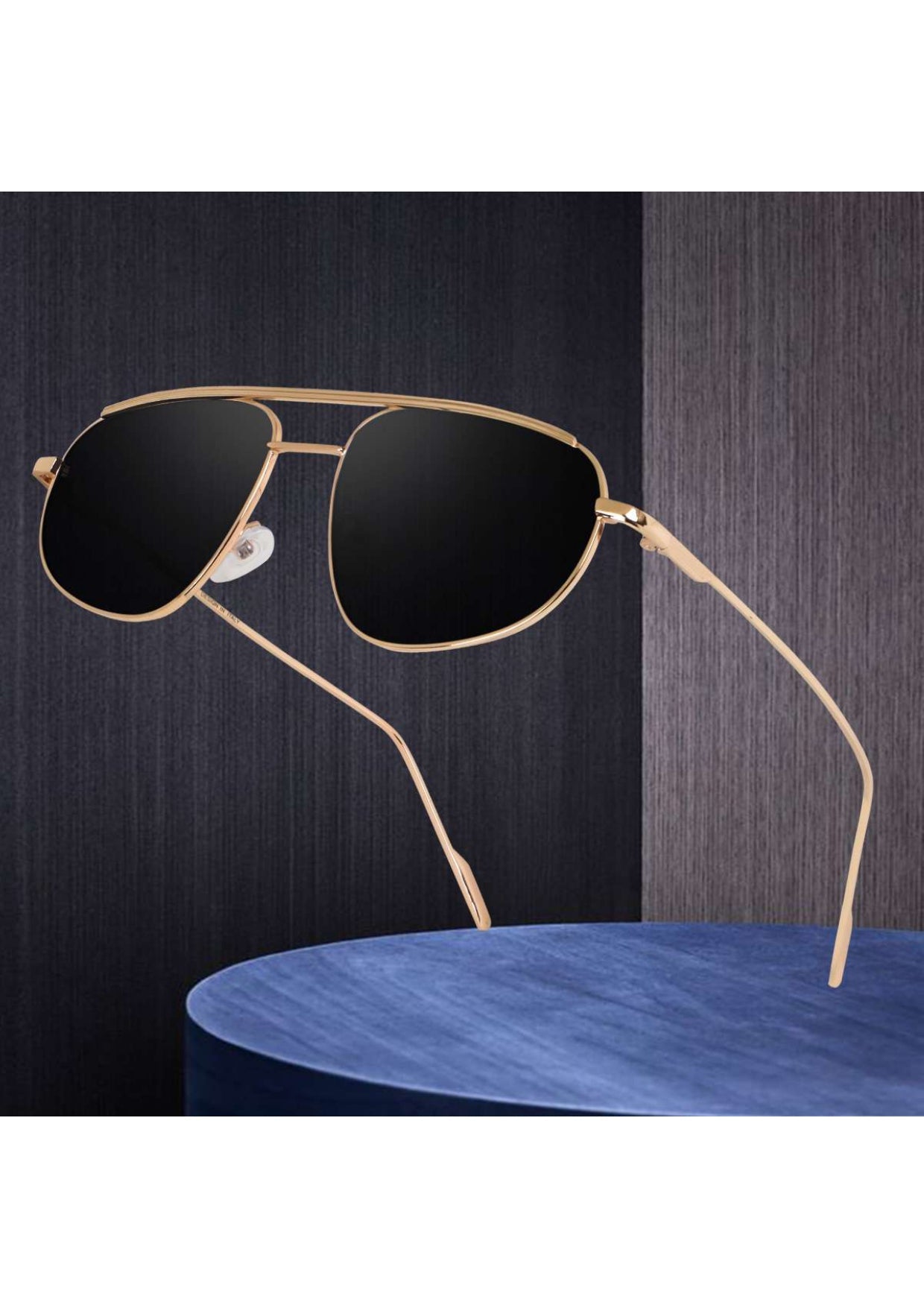 Pilot Gold Black Sunglass