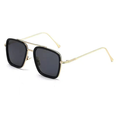 New Stylish Gold Black Sunglass