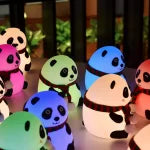 Silicone Panda Cute Night Lamp – Soft, Rechargeable, and Touch-Controlled Lighting