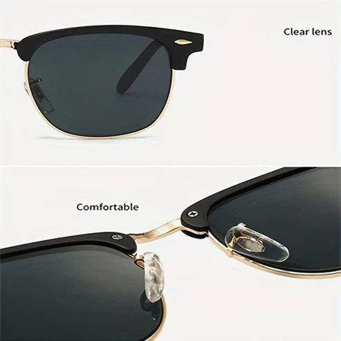 Club Master Black Unisex Sunglass