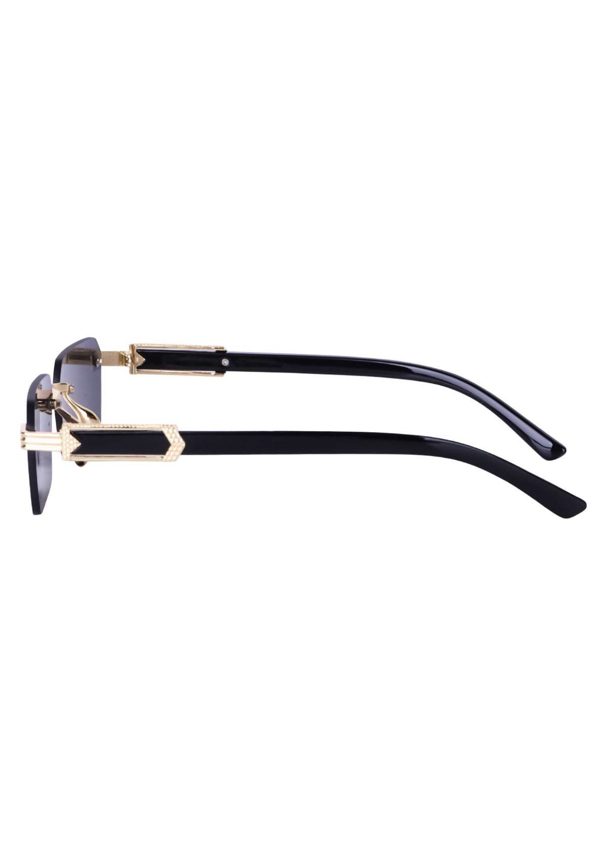 Black Rimeless Unisex Sunglass