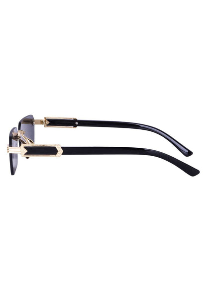 Black Rimeless Unisex Sunglass