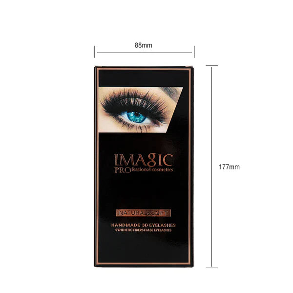 Imagic PROfessional Synthetic Fibers False Eyelashes (Pack of 10)