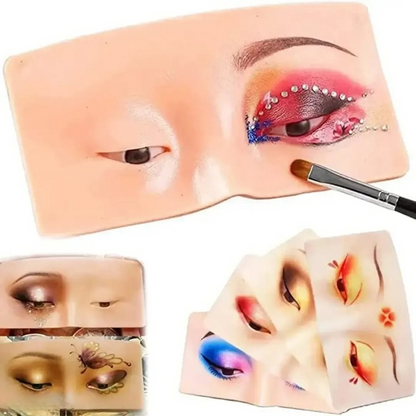 Reusable Silicone 5D Eye Makeup Practice Dummy Lash Mannequin Head