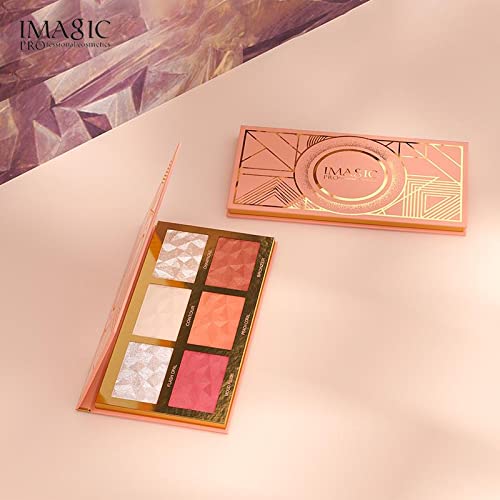 Imagic PROfessional Cosmetics 6 COLOR HIGHLIGHT,BLUSH AND CONTOUR PALETTE 24.g