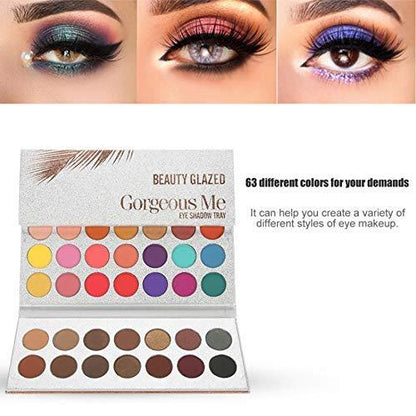 Beauty Glazed 63 Colors Pearlescent Matte Eyeshadow