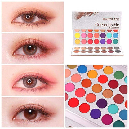 Beauty Glazed 63 Colors Pearlescent Matte Eyeshadow