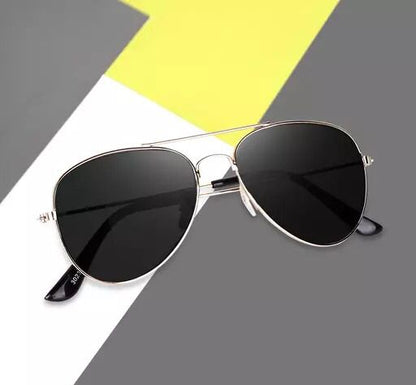 SRK Aviator Silver Black Sunglass
