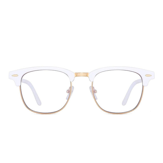 Clubmaster White Frame For Girls