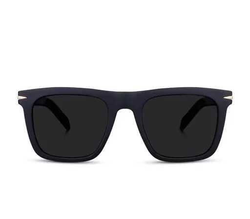 Square Black Unisex Sunglass