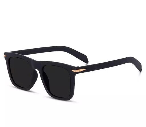 Square Black Unisex Sunglass