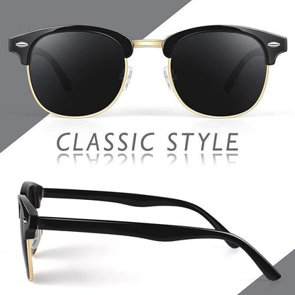 Club Master Black Unisex Sunglass