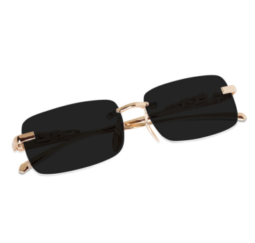 MC STAN Black Rimeless Sunglass For Men & Women skylexo.com | Handbags | Footwear