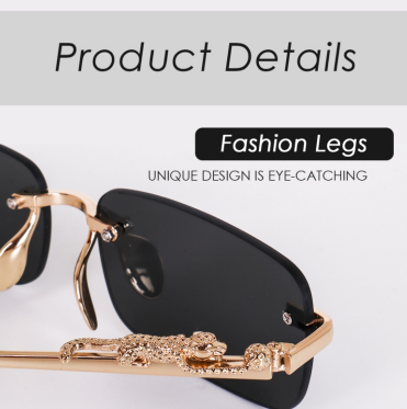 MC STAN Black Rimeless Sunglass For Men & Women skylexo.com | Handbags | Footwear