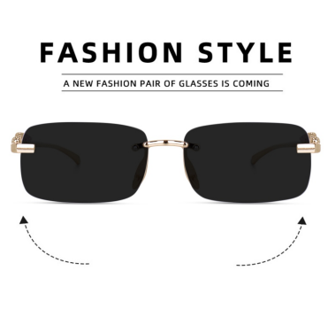 MC STAN Black Rimeless Sunglass For Men & Women skylexo.com | Handbags | Footwear