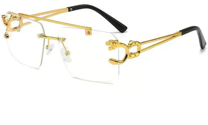 Rimless Clear Unisex Sunglass