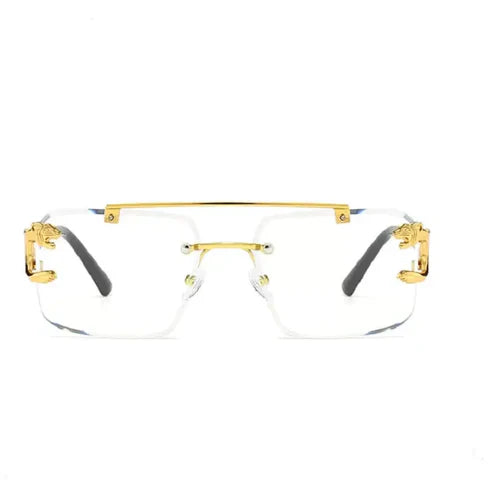 Rimless Clear Unisex Sunglass