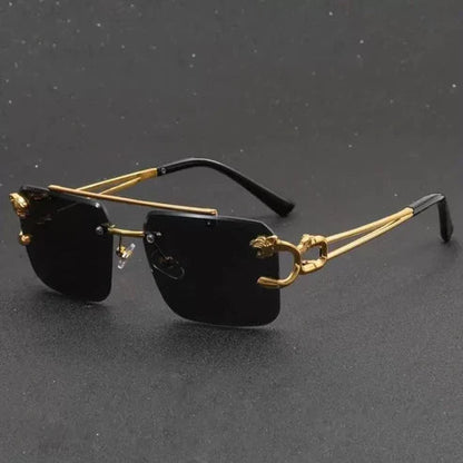 Black RImless Unisex Sunglass